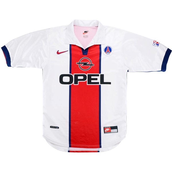 Camiseta Paris Saint Germain Segunda equipación Retro 1998 1999 Blanco